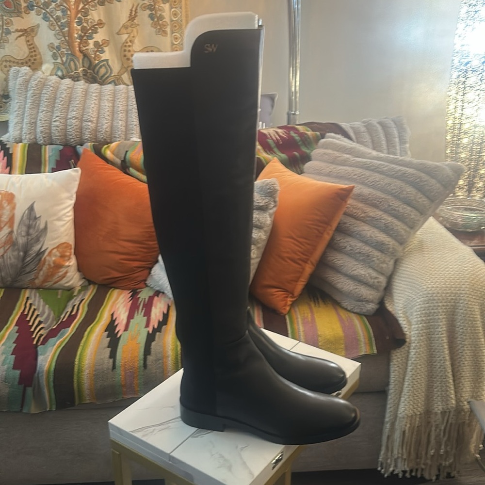 NEW Stuart Weissman  50/50 leather TALL Boots Size 10  BRAND NEW $750 ✅ SALE